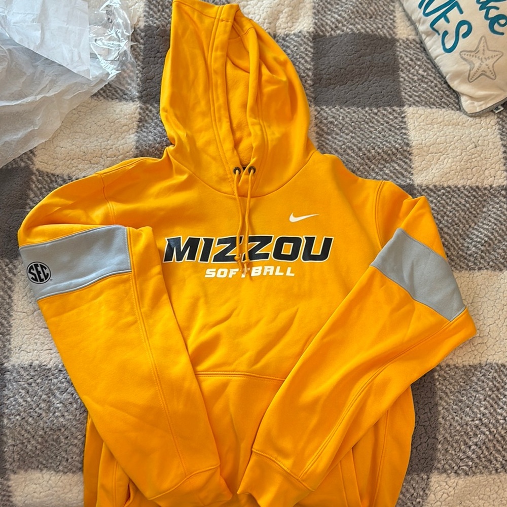 Mizzou Softball dri-fit Gold Hoodie